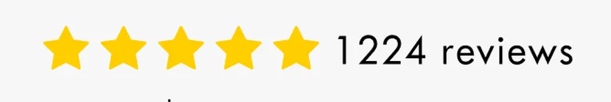 Cinco estrellas y 1224 reviews