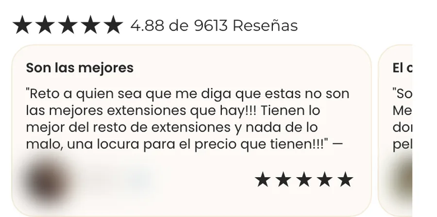 Reseña destacada con cinco estrellas: Son las mejores